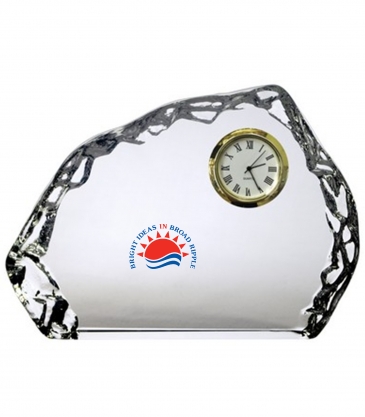 Horizontal Optical Crystal Iceberg Clock Award