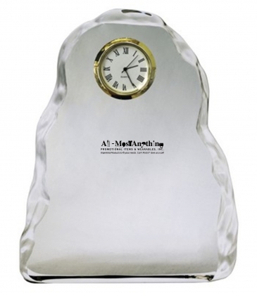 Vertical Optical Crystal Iceberg Clock Award