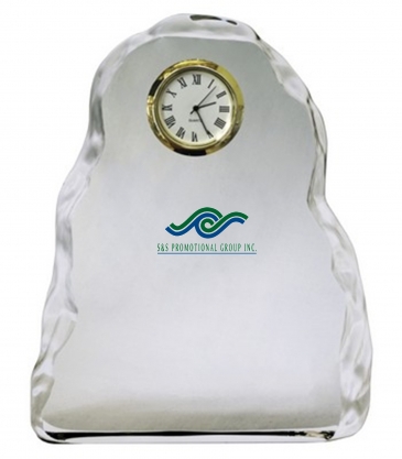 Vertical Optical Crystal Iceberg Clock Award