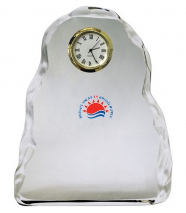 Vertical Optical Crystal Iceberg Clock Award