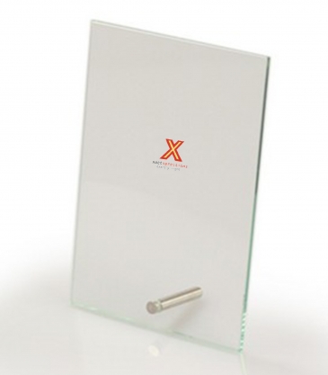Vertical Rectangular Award with Pin (4"x6")