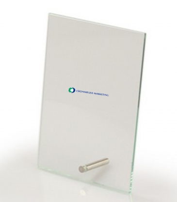 Vertical Rectangular Award with Pin (5"x7")