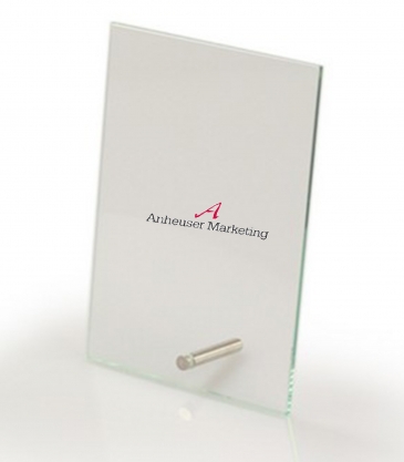 Vertical Rectangular Award with Pin (8"x10")