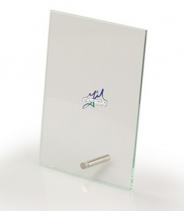 Vertical Rectangular Award with Pin (8"x10")