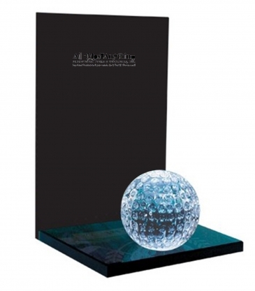 8" Crystal Golf Award