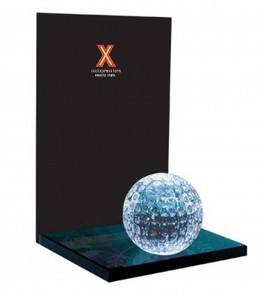 8" Crystal Golf Award