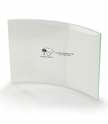 8" Jade Crystal Crescent Award (8"x6")