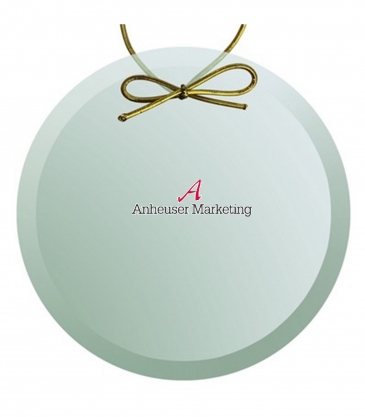 Beveled Jade Circle Ornament