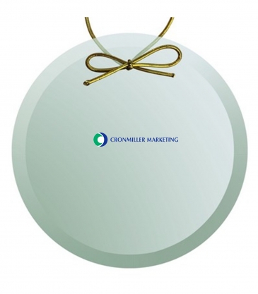 Beveled Jade Circle Ornament