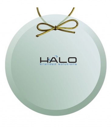 Beveled Jade Circle Ornament