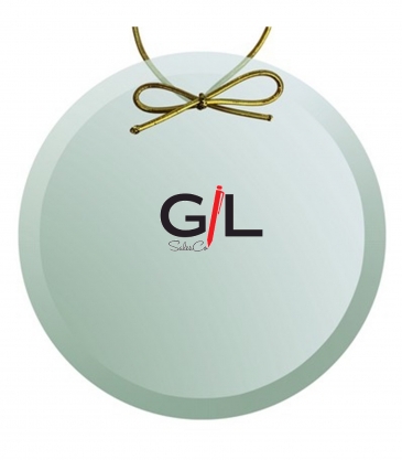 Beveled Jade Circle Ornament