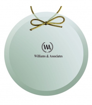 Beveled Jade Circle Ornament