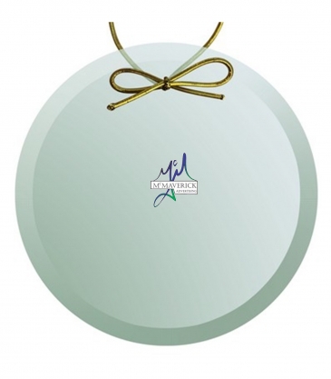 Beveled Jade Circle Ornament