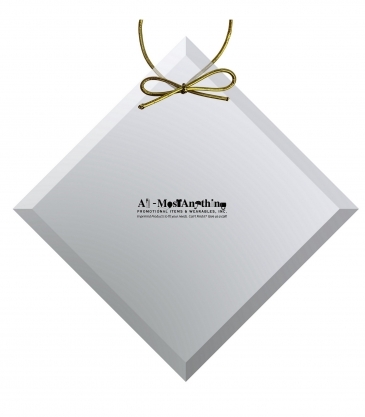 Clear Crystal Diamond Ornament