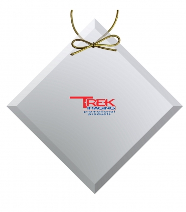 Clear Crystal Diamond Ornament