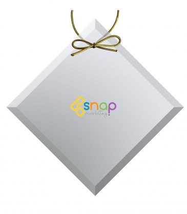 Clear Crystal Diamond Ornament