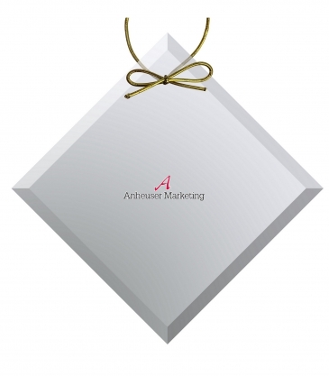 Clear Crystal Diamond Ornament