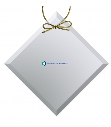 Clear Crystal Diamond Ornament