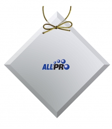 Clear Crystal Diamond Ornament