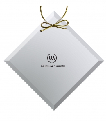 Clear Crystal Diamond Ornament