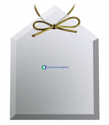 Clear Crystal House Ornament