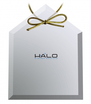 Clear Crystal House Ornament