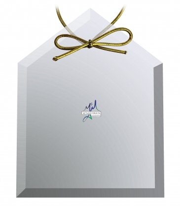 Clear Crystal House Ornament