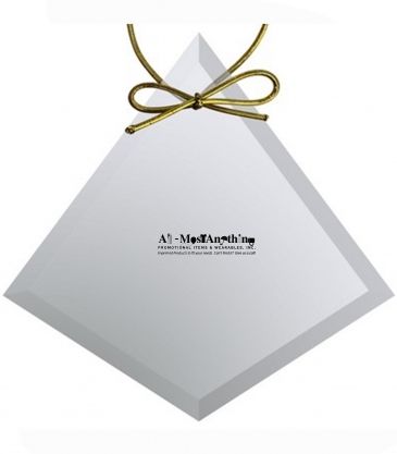 Clear Crystal Diamond Ornament