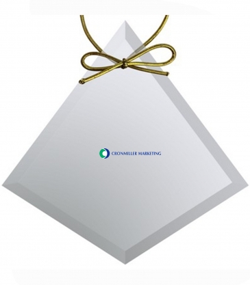 Clear Crystal Diamond Ornament