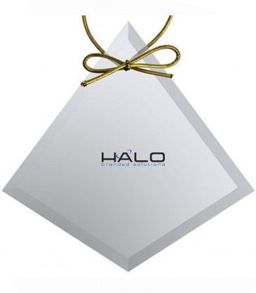 Clear Crystal Diamond Ornament