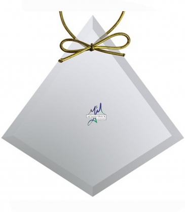 Clear Crystal Diamond Ornament