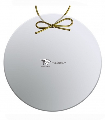 Clear Crystal Circle Ornament