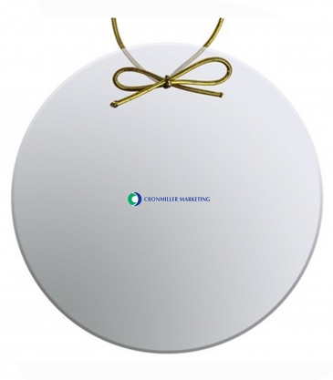 Clear Crystal Circle Ornament