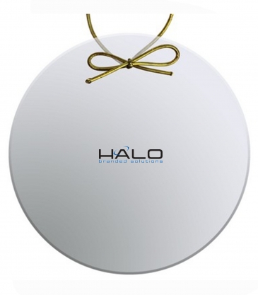 Clear Crystal Circle Ornament