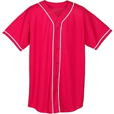 Youth Wicking Mesh Button Front Jersey