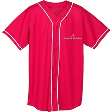 Youth Wicking Mesh Button Front Jersey