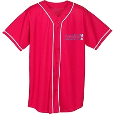 Youth Wicking Mesh Button Front Jersey