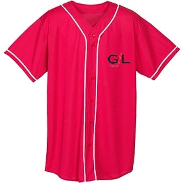 Youth Wicking Mesh Button Front Jersey