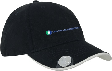 Brushed Heavy Cotton with Magnetic Ball Marker on Peak