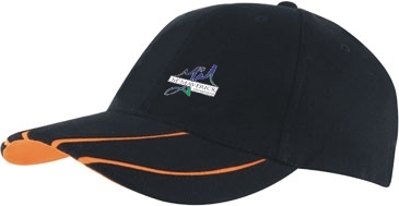 Brushed Heavy Cotton with Hi-Vis Laminated Two-Tone Peak