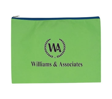 Non-Woven Document Sleeve With Zipper_Silk-Screen