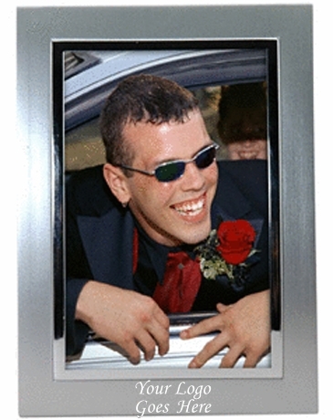 5 X 7 Metalized Plastic Curved Frame