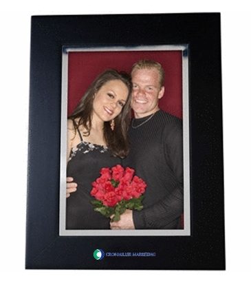 Black Wood Frame With Silver Bevel