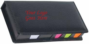 Leather Look Case Of Sticky Notes With Calendar