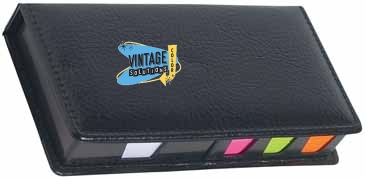 Leather Look Case Of Sticky Notes With Calendar