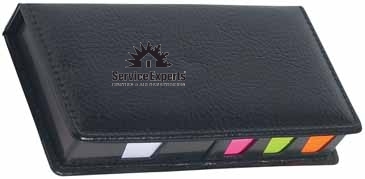 Leather Look Case Of Sticky Notes With Calendar