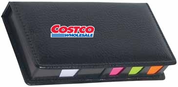 Leather Look Case Of Sticky Notes With Calendar