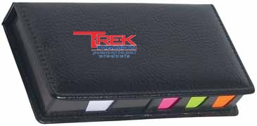 Leather Look Case Of Sticky Notes With Calendar