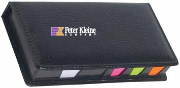 Leather Look Case Of Sticky Notes With Calendar