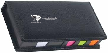 Leather Look Case Of Sticky Notes With Calendar